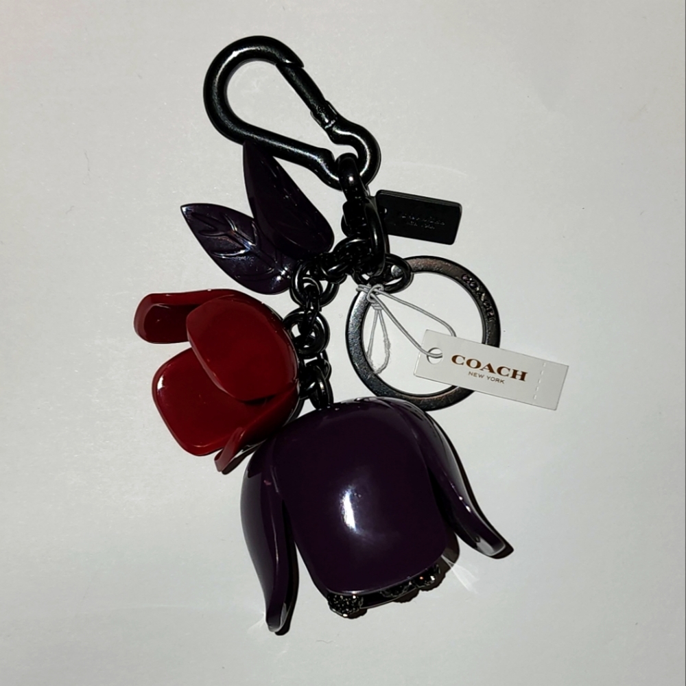 Coach bag charm/ keychain